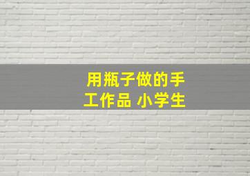 用瓶子做的手工作品 小学生